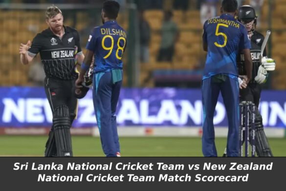 Sri Lanka National Cricket Team vs New Zealand National Cricket Team Match Scorecard